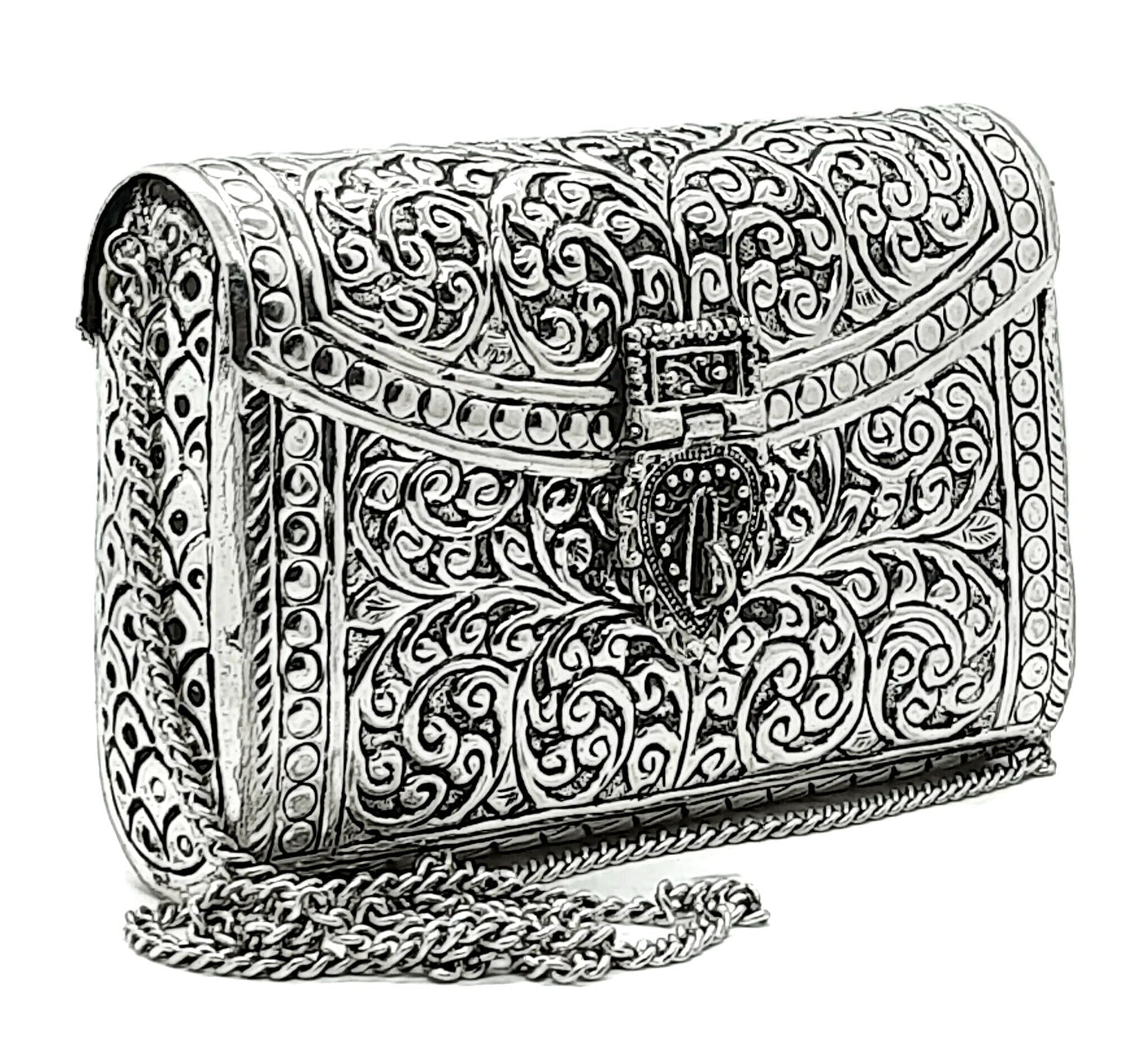 Trend Overseas Brass Metal Bag Purse antique clutch Ethnic clutch Handmade Women metal clutch Bag