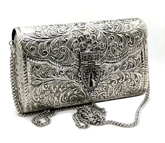 Trend Overseas Brass Metal Bag Purse Vintage Style Brass Purse antique clutch Ethnic clutch Handmade Women metal clutch Bag