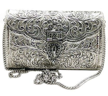 Trend Overseas Brass Metal Bag Purse Vintage Style Brass Purse antique clutch Ethnic clutch Handmade Women metal clutch Bag