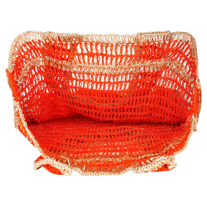 Trend Overseas Handwoven Crochet Shoulder Bag - Exquisite Workmanship, Perfect for Daily Use, Beach, Shopping, and Travel