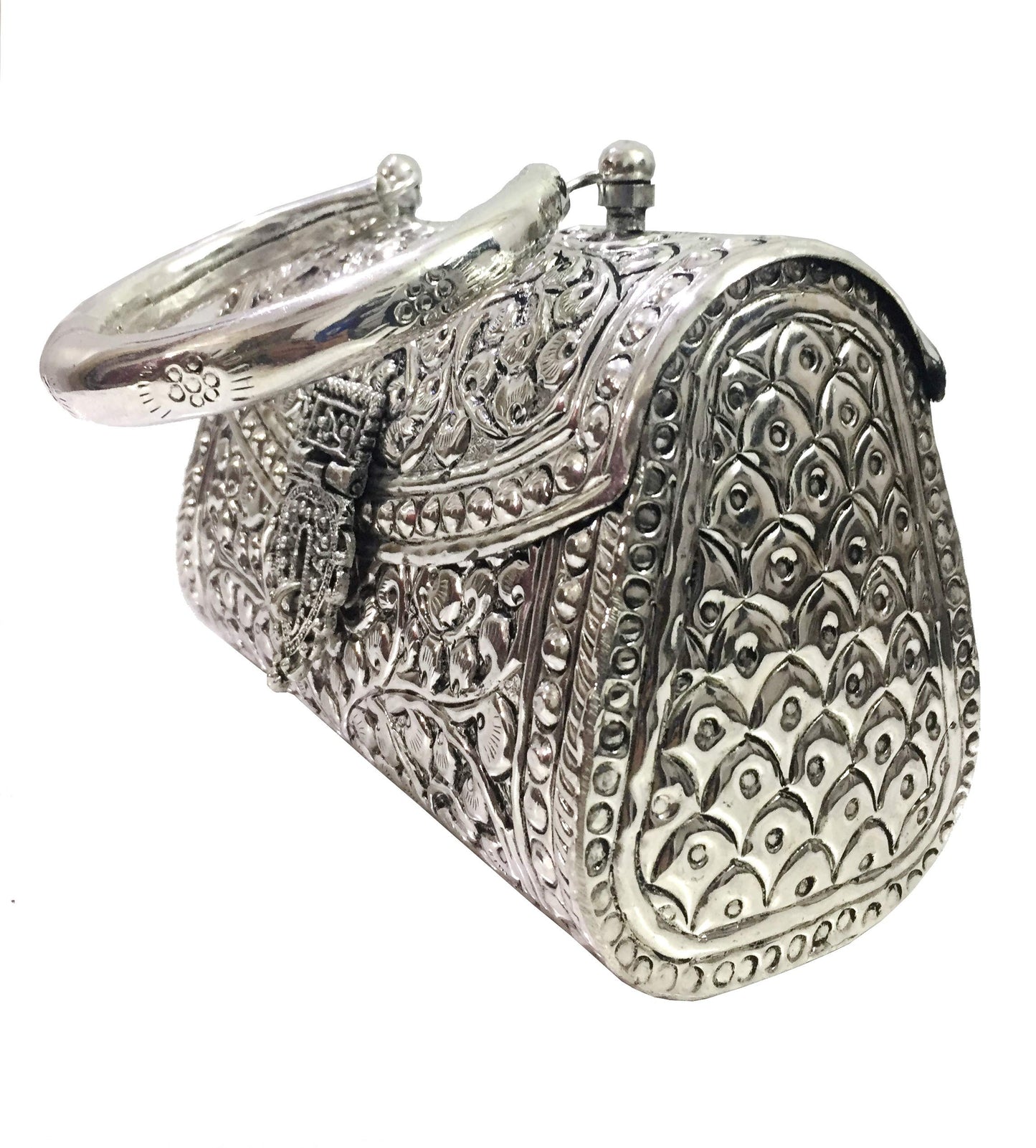 Trend Overseas Women's Clutch (Handle_Silver_10077_Silver)