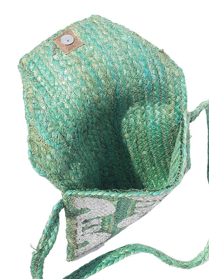 Trend Overseas Handmade Colorful Jute Sling Bag For Women/Girls Fashion bag